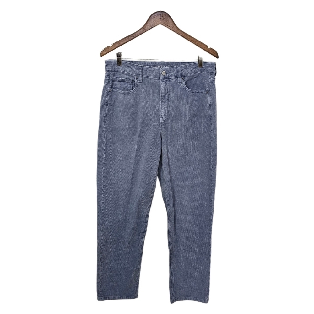 American Eagle mom straight jeans corduroy blue pants size 12
